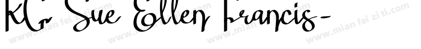 KG Sue Ellen Francis字体转换